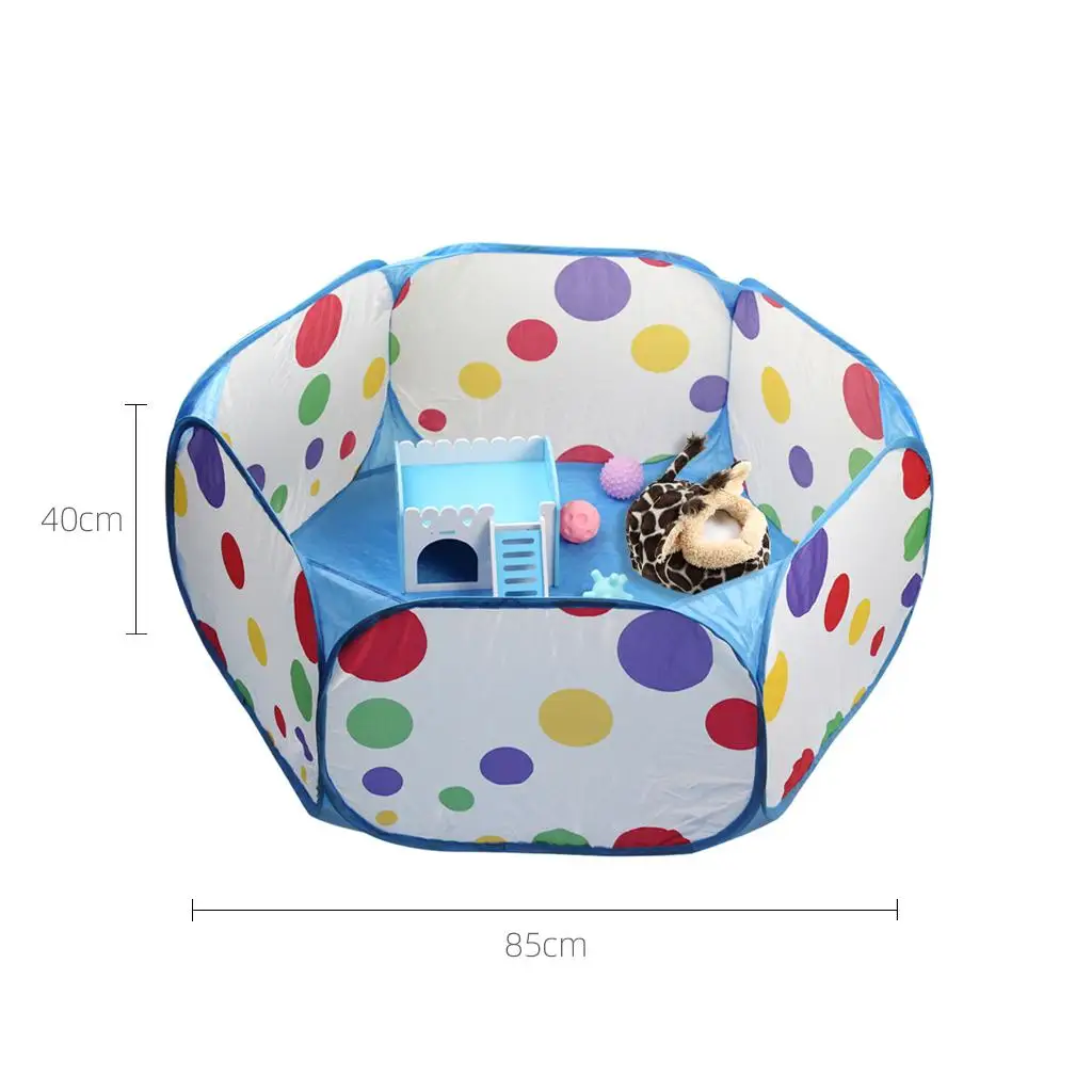 Foldable Play Pen Cage for Hamster Rabbit Guinea Pig Gerbil Mice