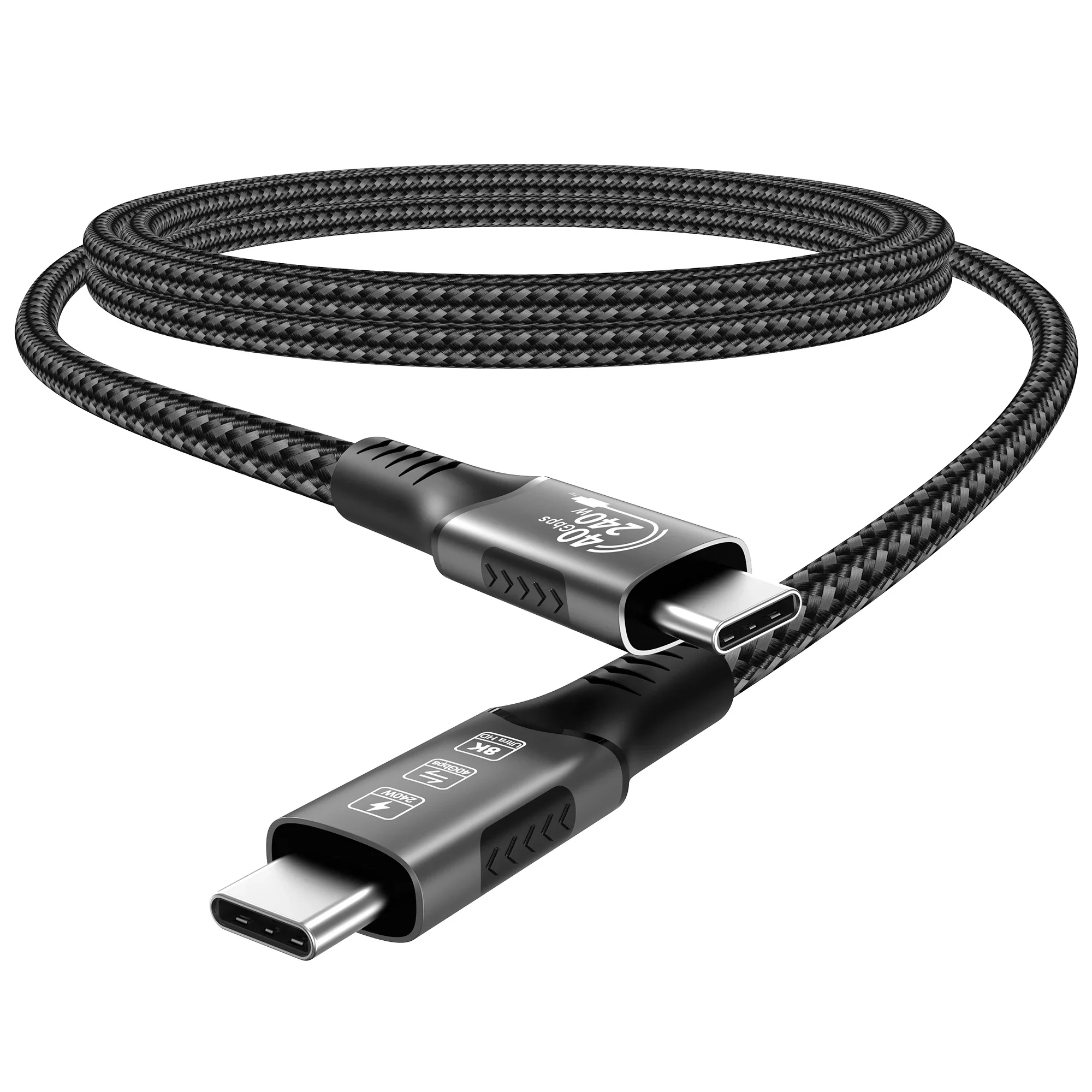 썬더볼트 4 USB4 케이블 40Gbps 8K@60Hz 4K@120Hz PD3.1 100W ..