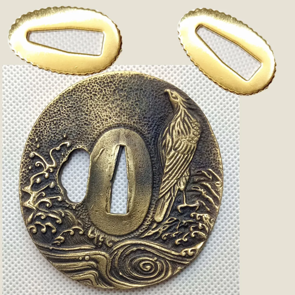 Lega The Eagle Guard Raccordi Tsuba Per Samurai Giapponese Katana Sword Wakizashi Tanto Accessorio Fai Da Te