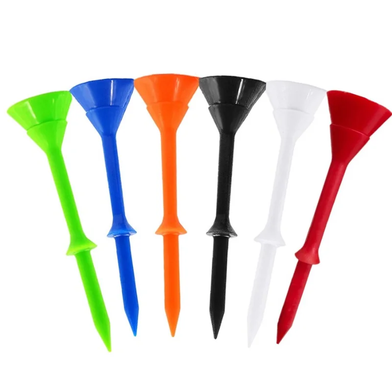 30/50 Pcs Upgrade Unbreakable 83mm Big Cup Plastic Golf Tees 3 1/4 inch Reduce Friction Side Spin Tee for Golfing Practice