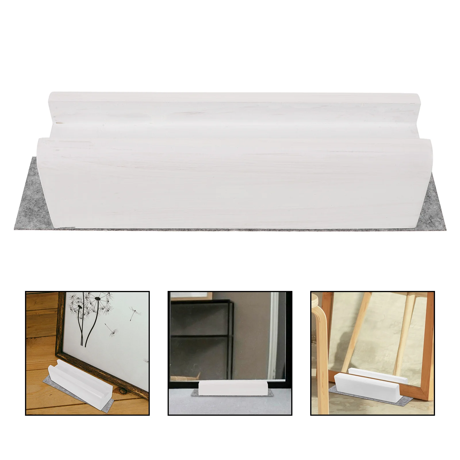 

Full Length Mirror Stand Floor Mirror Wooden Support Full Body Mirror Holder 25Cm Floor Mirror Base Bracket Wood Display