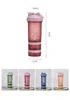 500ML 3-layer Sports Water Bottle Protein Shaker Outdoor Travel Portable Leakproof Drinkware Plastic My Drink Bottle BPA Free 5