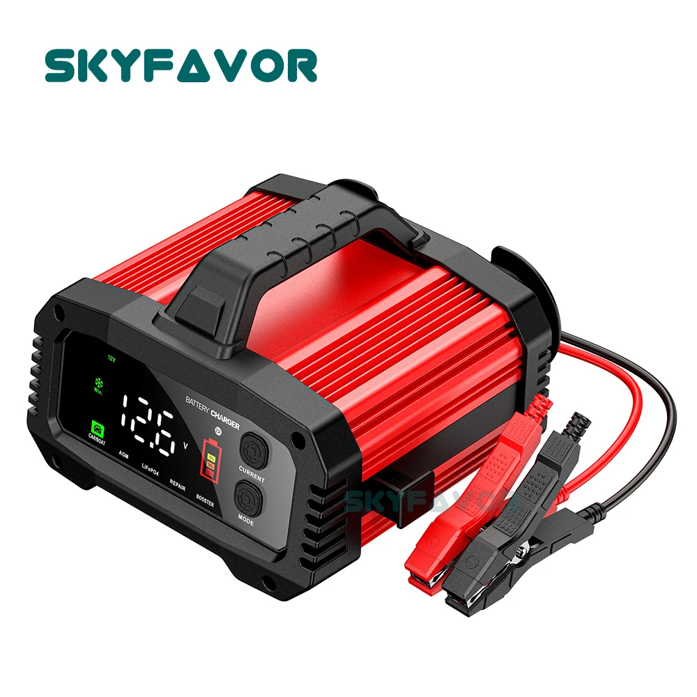 

New arrivals 2024 24V 12V battery charger 12v 24v 25A automatic Universal lifepo4 lead acid pulse repair car battery charger