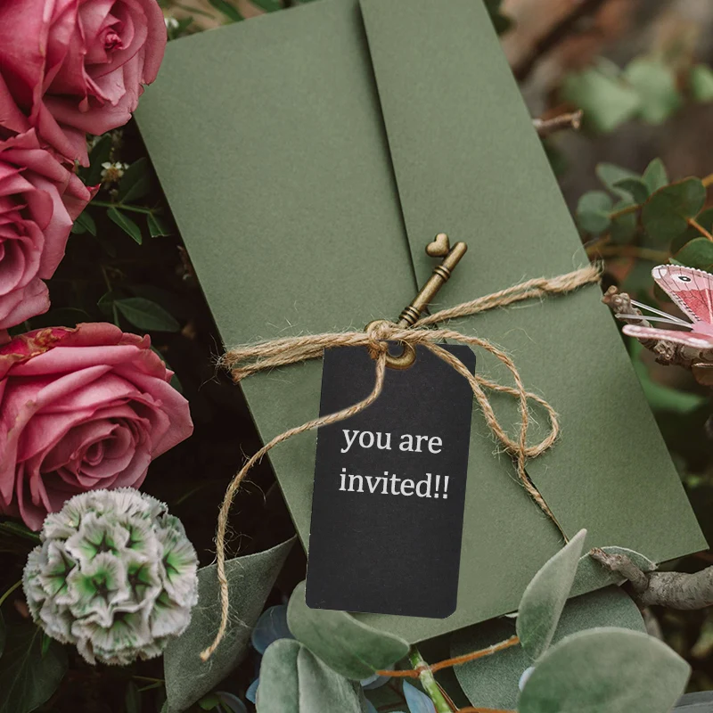 100pcs/box Blank Kraft Paper Card DIY Postcard Gift Labels Wedding Birthday Party Greeting Invitation Place Card Message Cards greeting cards wedding invitations wedding table cards wedding name cards gift sealing label cards