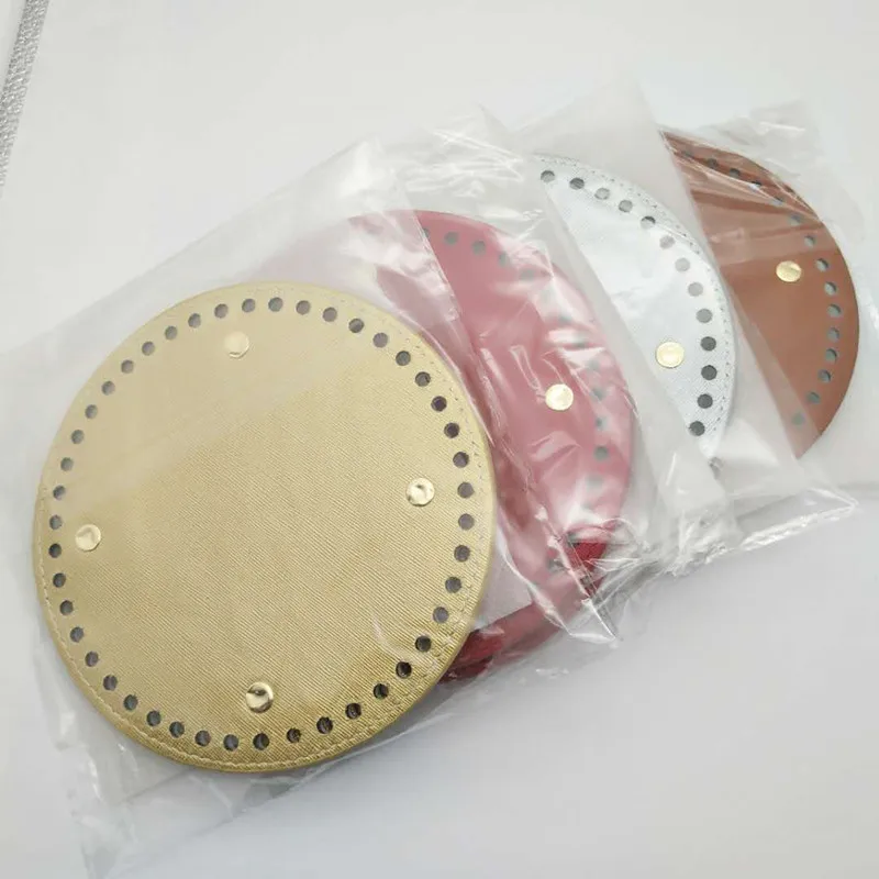Leather Bag Bottoms DIY Handmade Oval Round Bottom Bag Accessories for Knitting Bags Handbag Crossbody Bags Bottom