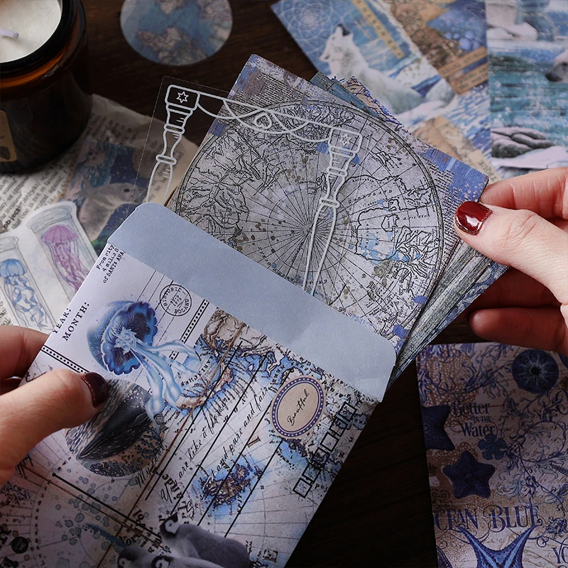 Vintage DIY material decorative stickers Scrapbooking Material handmade Diary Album Junk Journal Supplies 100 pcs