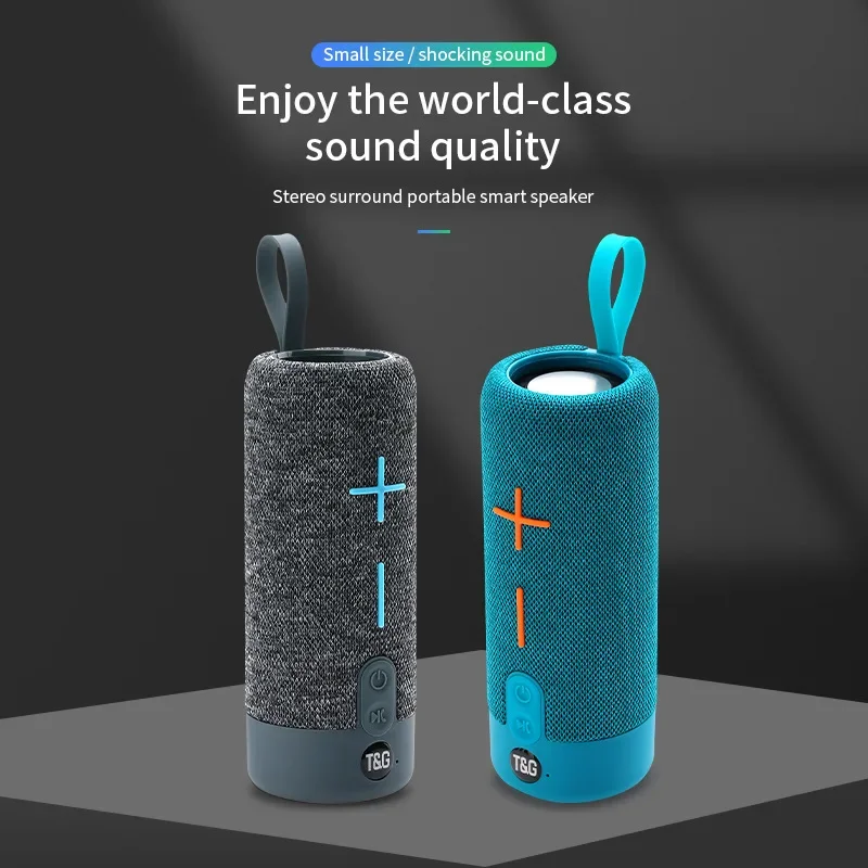 

Portable Bluetooth Speaker Fabric Wireless Boombox Waterproof Outdoor Sports Subwoofer Stereo Loudspeaker Support TWS TF Card