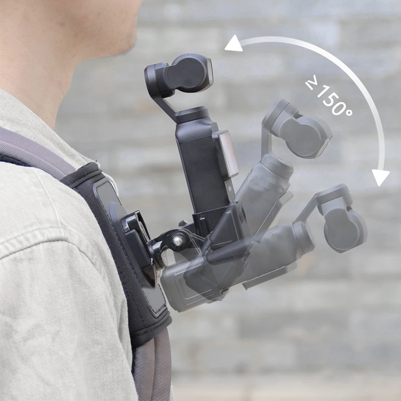 Rotation bag backpack shoulder strap mount holder for DJI Osmo 360 Action 6 5 Pro 4 Insta360 X5 X4 GoPro 13 12 DJI Osmo Pocket 3