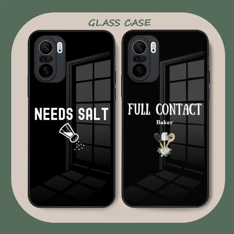 Chef Cooking Kitchen Gift Phone Case Glass Per Xiaomi 13 12X 11 11T 10 12Pro Lite Pocof3 Redmi Note 10 9 8 Pro 9T 9A Pocox3Pro