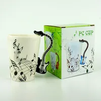 240ml Creative Music Ceramic Mug Guitar Violin Style Cute Coffee Tea Milk Stave Mugs And Cups with Handle Novelty Gifts 6