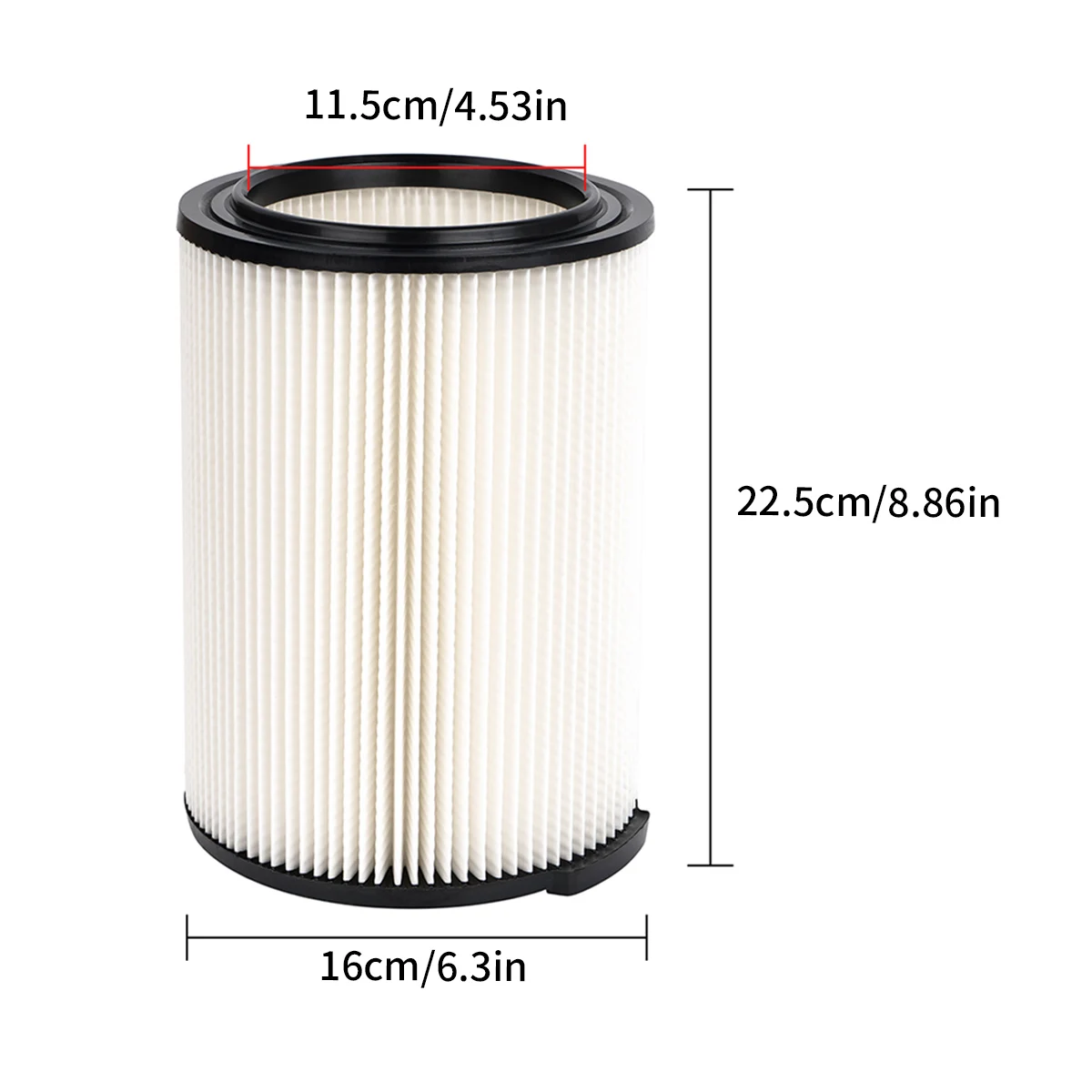 Universal High-Performance Wet Dry Vacuum Filter, VF4000 Replacement