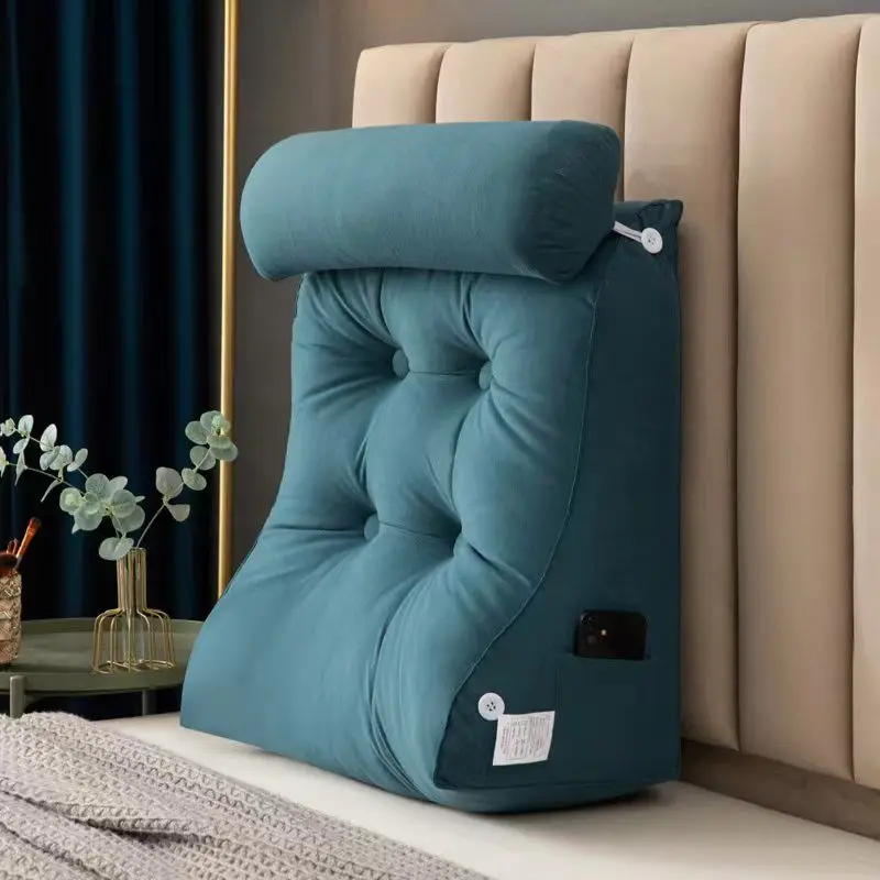 

Треугольная Подушка на голову, Большая спинка, подушка для кровати с подушкой, мягкая детская защита талии, для общежития, гостиной, дивана, татами-коврик