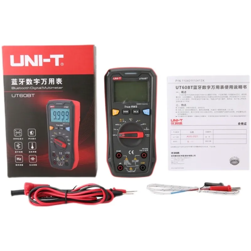 UNI-T UT60BT Digital Smart Multimeter 1000V AC DC Voltmeter Ammeter Frequency Meter Capacitor Temperature Tester Bluetooth-compa
