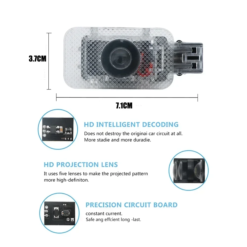 Car LED Door Welcome Lights Laser Projector Retrofit Light For Volvo V60 V40 V90 XC40 60 XC90 S80 S60 S90 S80L S60L Accessories led car lights car door projector lamps