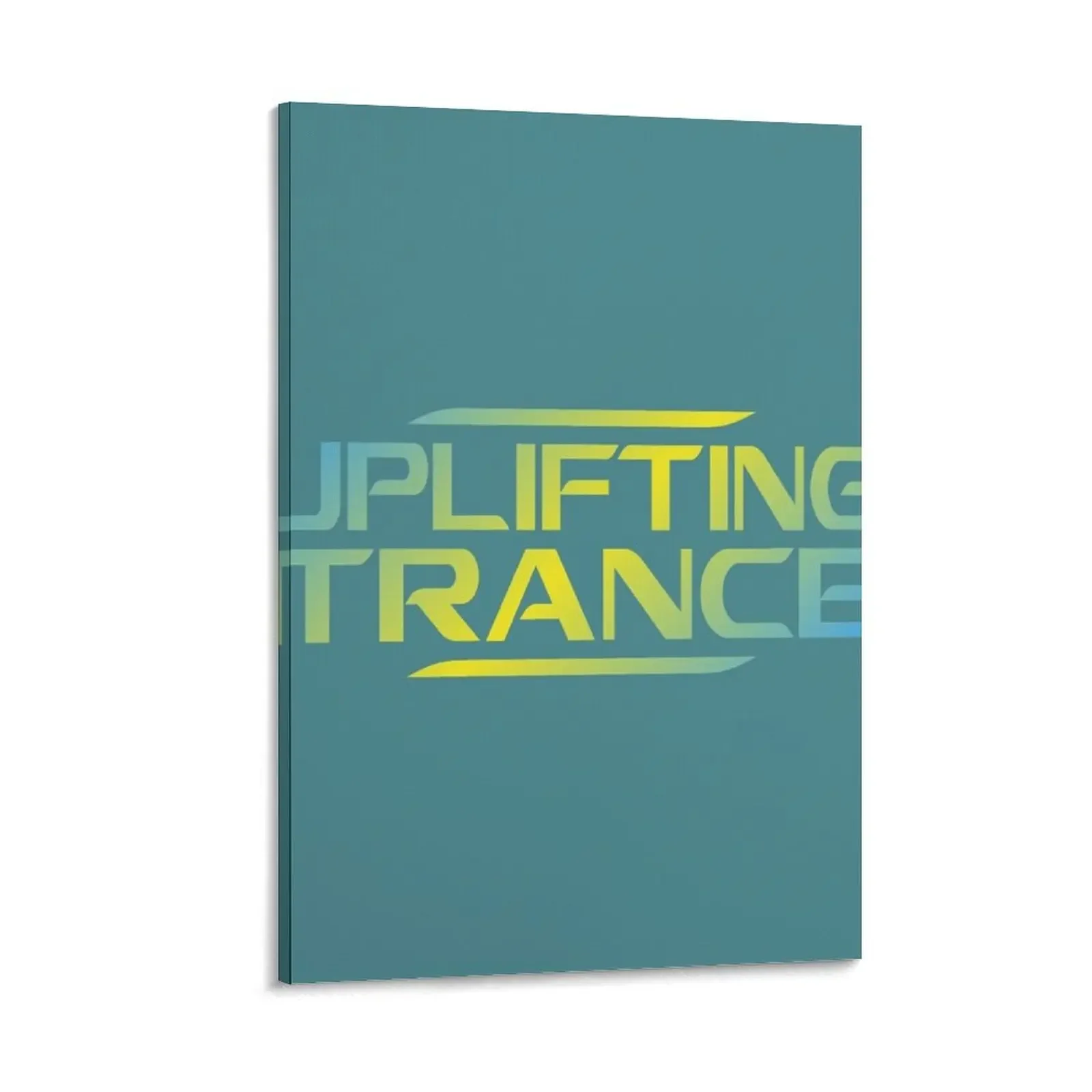 

Futuristic Uplifting Trance Aesthetic Blue and Yellow Canvas Painting room decorations for men