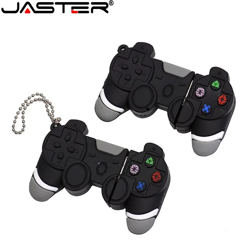 Gamepad Model Pen Drive With Keychain Flash Drives Silicone Black Memory Stick U Disk Gift USB Drive for Children 64GB/32GB/16GB