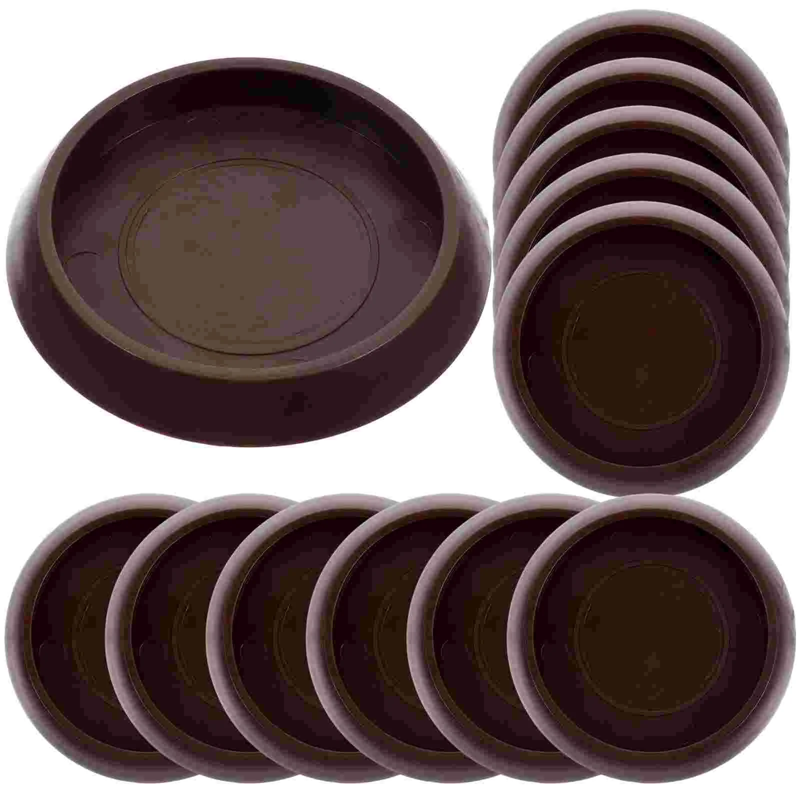 

12 Pcs Carpet Fixed Casters Area Rugs Home Supply Furniture Couch Stoppers Plastic Professional Bed Replaceable Coasters Small