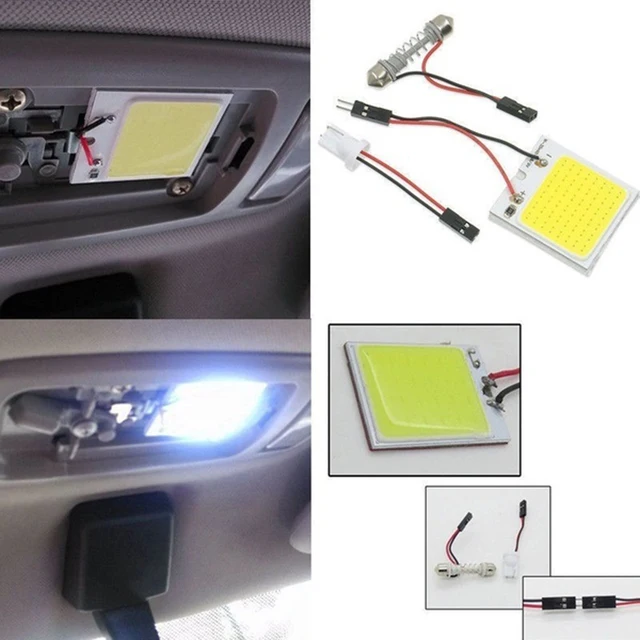 4/8 PCS Car Interior Accessories 18/24/48 SMD T10 4W 12V COB Car Interior Panel LED Lights Lamp Bulb Car Dome Light Car Panel 4