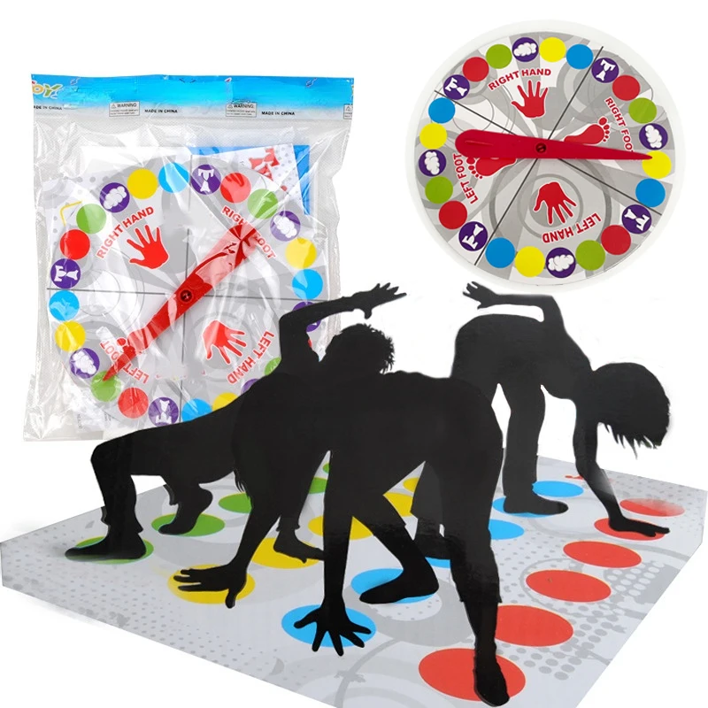 Fun Lndoor And Outdoor Twister Game Classic Board Game Twist Children's Body Adult Sports Interactive Family Friends Party Toys
