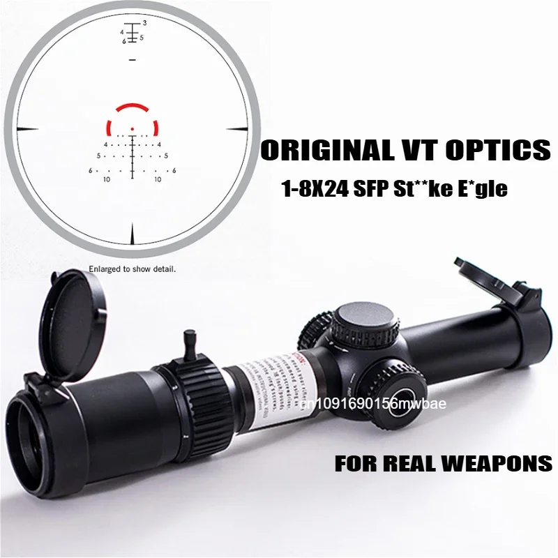 Rifle Scope Original V*RT*X Optics St**ke E*gle 1-8X24 Second Focal Plane Riflescope AR-BDC3 Reticle