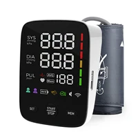 Kingclinic LED Backlit Screen Automatic Upper Arm BP Monitor Electronic Blood Pressure Machine 2X120 Groups Adjustable BP Cuff 1