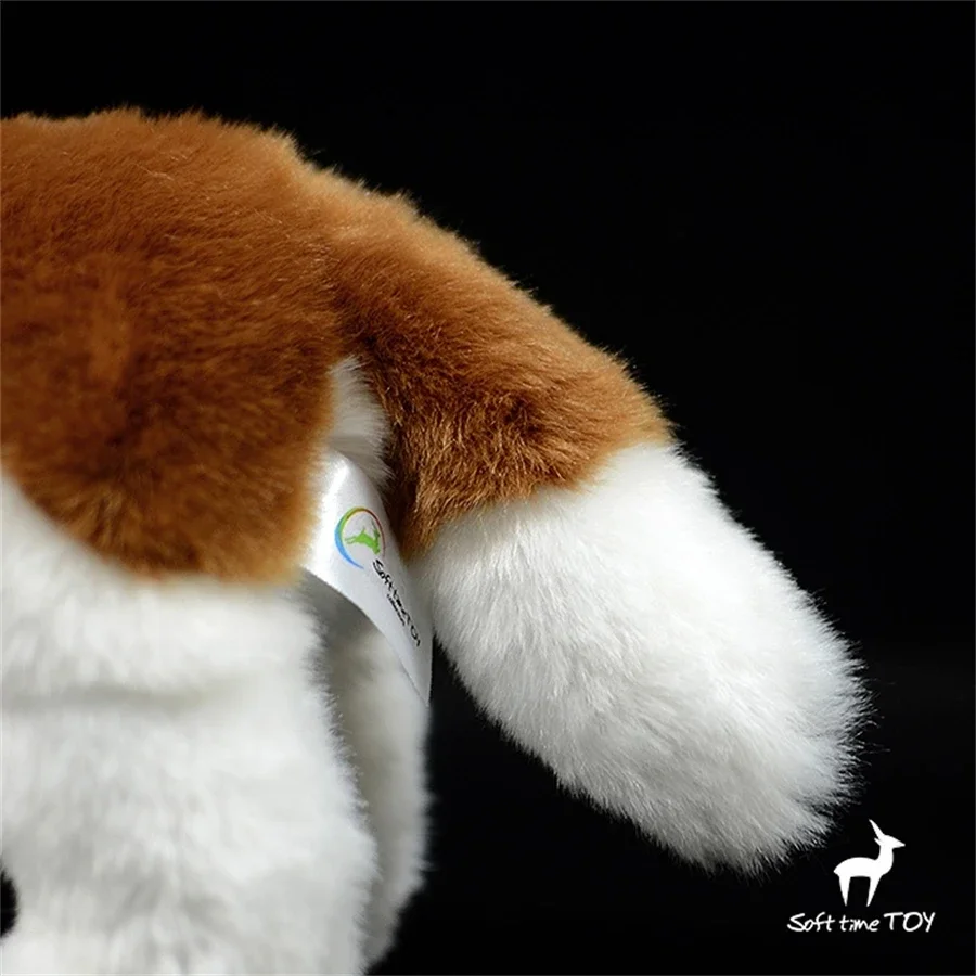 Saint Bernard Dog High Fidelity Anime Cute Plushie Sheep Dog Plush Toys Lifelike Animals Simulation Stuffed Doll Kawai Toy Gifts 6