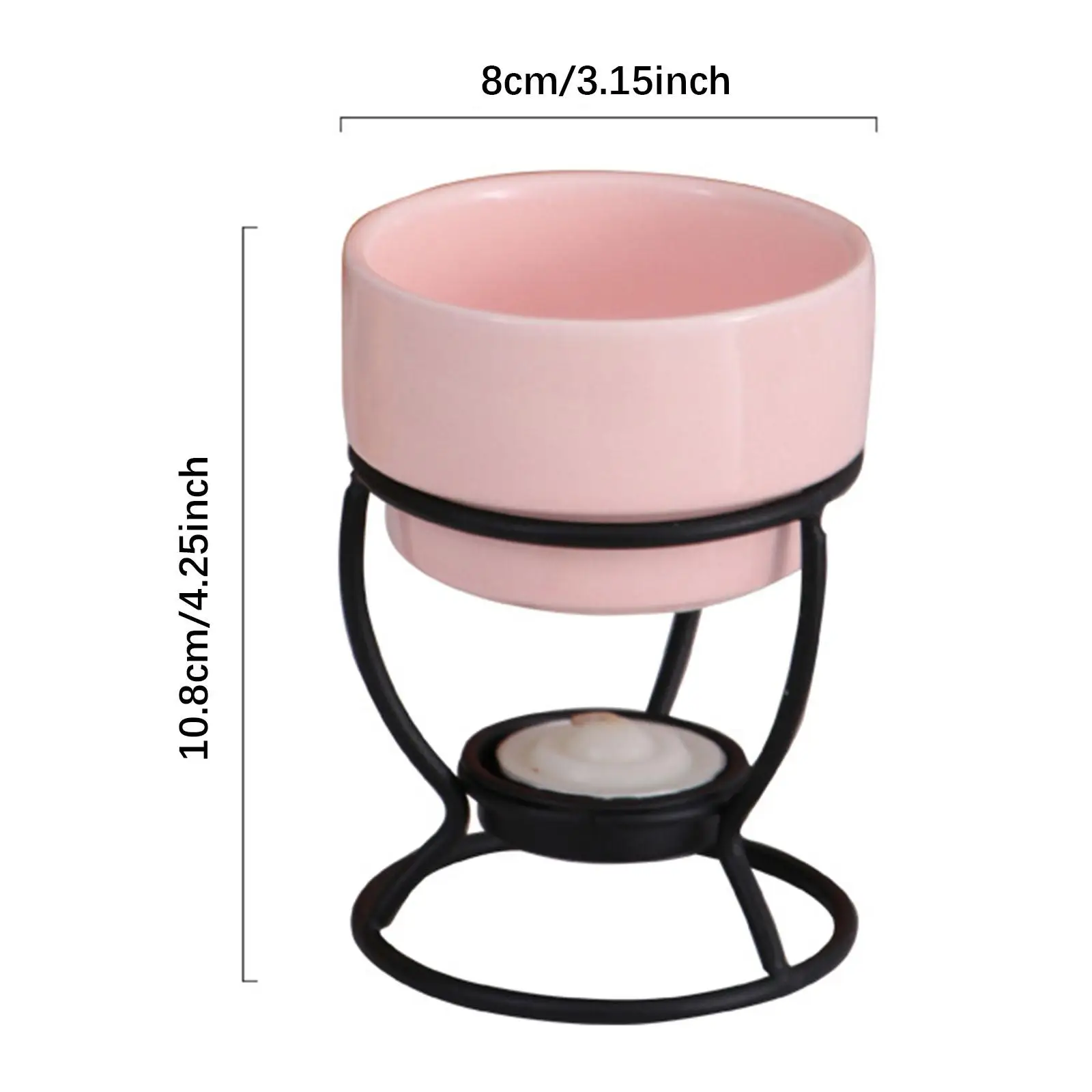 Chocolate Fondue Pot Tea Light Porcelain Melting Pot Cheese Melting Cookware Cooking Wedding Dinner Home Cheese Fondue Pot