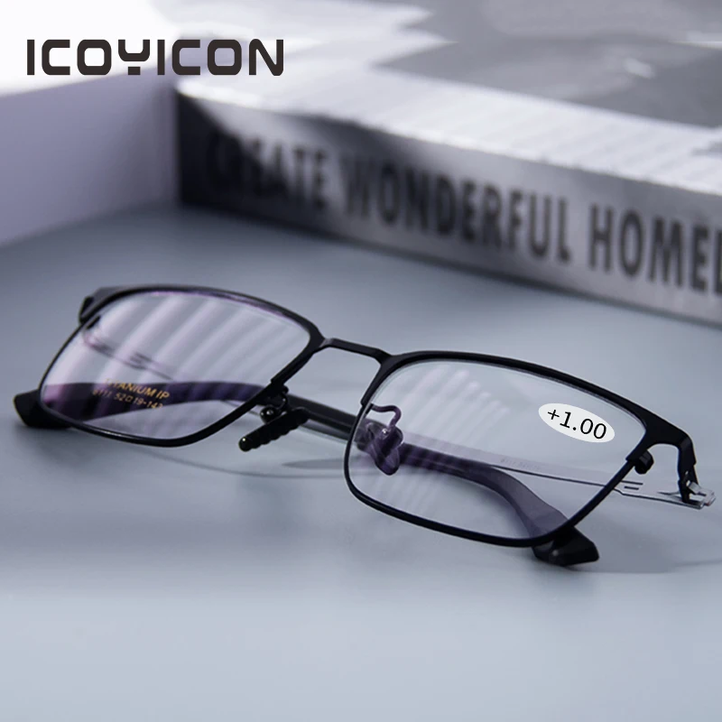 BlueLightBlockingReadingGlassesScrewlessTitaniumGlassesLH6111