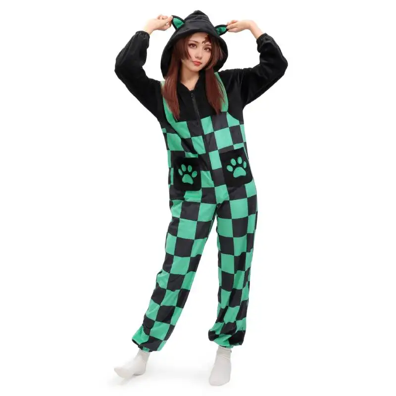 Onesie Pijamas De Demon Slayer DAZCOS-Pijama De Tanjirou Kamado