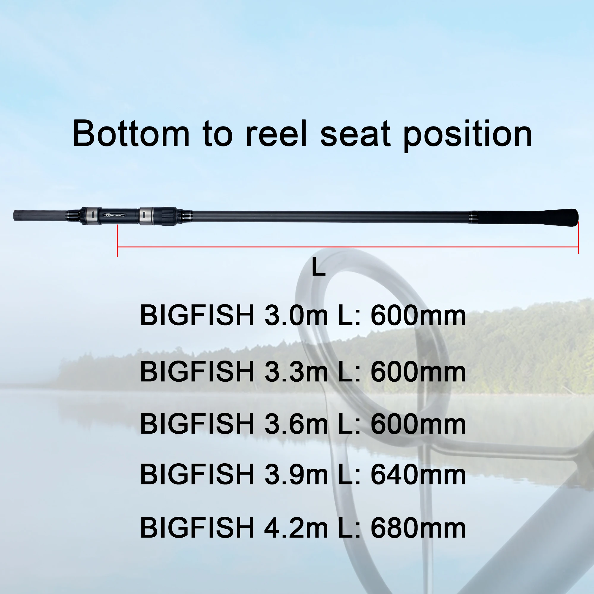 PHISHGER ź  ׾ ˴,  ĳ, ĳ Ǵ BIUTIFU ϵ , 40-200g, 3.0 m, 3.6 m, 3.9 m, 4.2m, T800