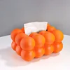Nordic Ceramic Tissue Box Large Bubble Ball ShapeTissue Paper Holder Paper Box Cover Living Room Tea Table Ornament 1