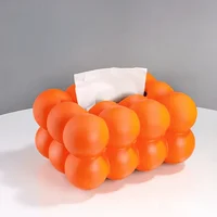 Nordic Ceramic Tissue Box Large Bubble Ball ShapeTissue Paper Holder Paper Box Cover Living Room Tea Table Ornament 1