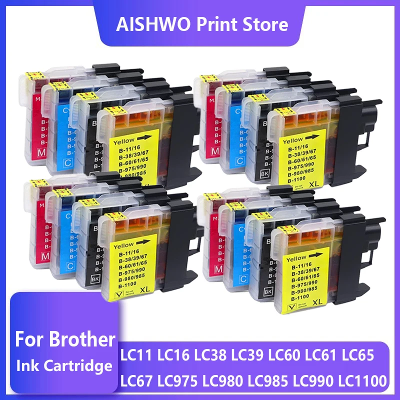 Kit Cartouches D'encre Pour Brother DCP-375CW/387C/385C - Couleurs BCYM, Neuf