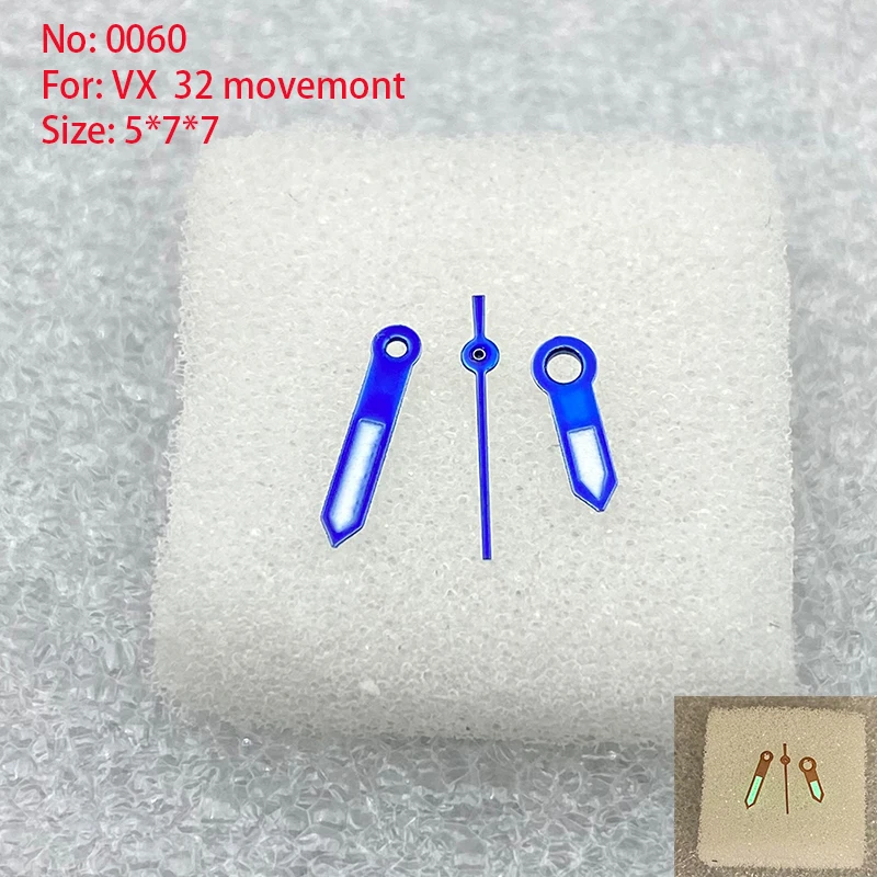 Watch Accessories Watch Hands 3 Hands Ladies Fits VX32 Movement Repair Parts Dimensions 5.0 mm x 7.0 mm x 7.0mm/NO.060