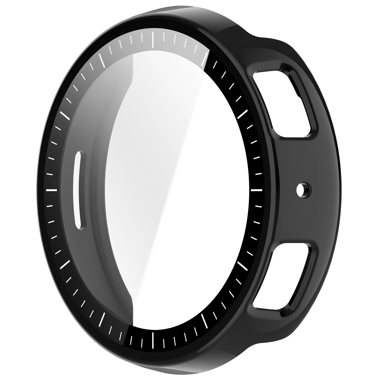 Amazfit Active Max용 풀 커버리지 보호 케이스 Amazfit Active Max 범퍼 쉘 프레임용 강화 유리 스크린 프로텍터