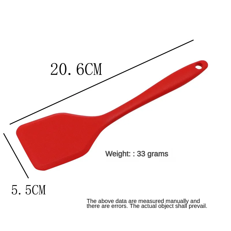 Pá de silicone pequena mini espátula de fritura de grau alimentício Um pacote completo de panela antiaderente Pá de cozinha panela elétrica de cozinha Acessórios de panela de arroz 2