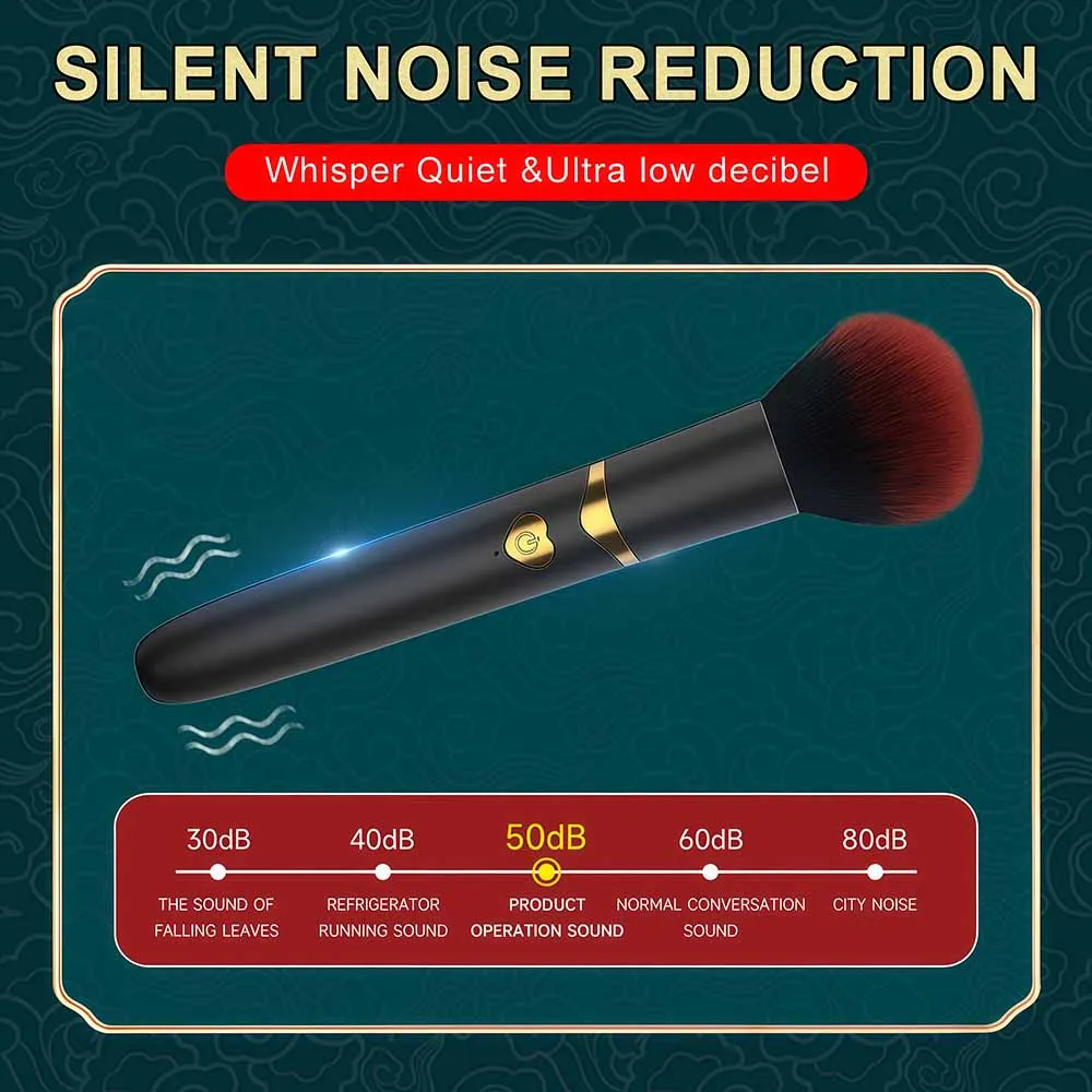 Elektrischer Kosmetikpinsel, Foundation-, Rouge- und Puderpinsel, Beauty-Tools, waschbar, vibrierend, wiederaufladbar, Make-up-Pinsel-Tools_voghion.com