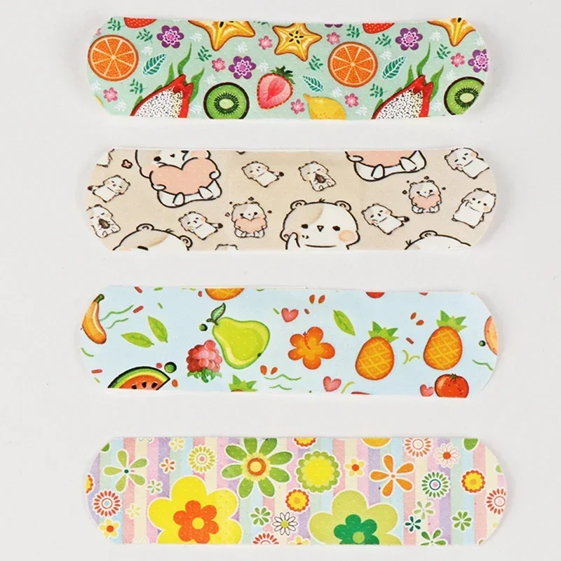 Cartoon Pattern Waterproof Hemostasis Adhesive Bandages Wound Plaster First Aid Emergency Kit Band Aid Stickers for Kids