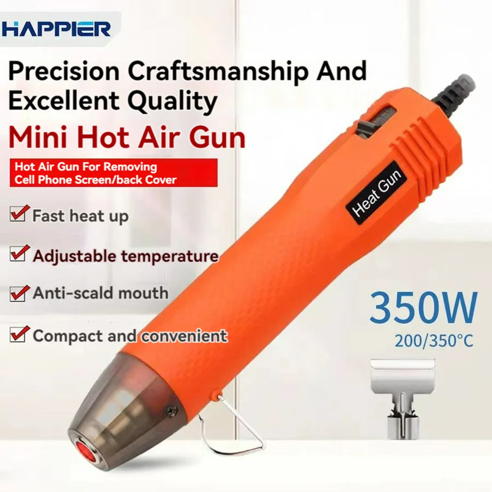 Mini 350W Hair dryer Heat Gun Hot Air Gun Air dryer for soldering Thermal blower Soldering station Shrink wrapping Tools