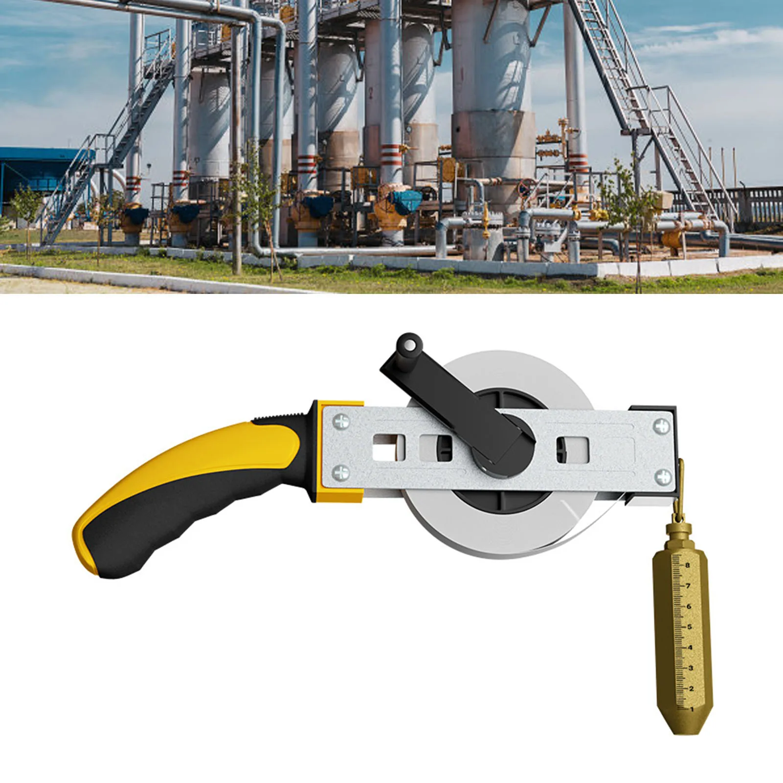 Oil Gauging Tape Oil Measuring Ruler Oil  Gauging Tape High Accuracy Clear Scales Oil Measuring Ruler for Ships Vessels 10m