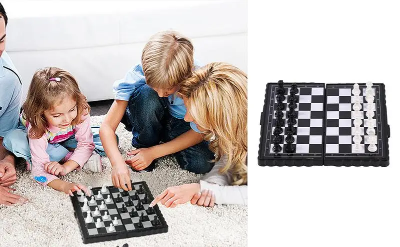 

Portable Kid Toy Magnetic Chess Board Game Intellectual Development Fun Table Games for Child Educational Faimly Gathering