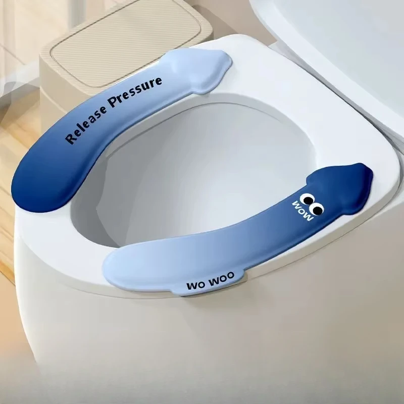 Toilet Cushion EVA Household Toilet Cushion Summer Adhesive Type Four Seasons Universal Waterproof Washers