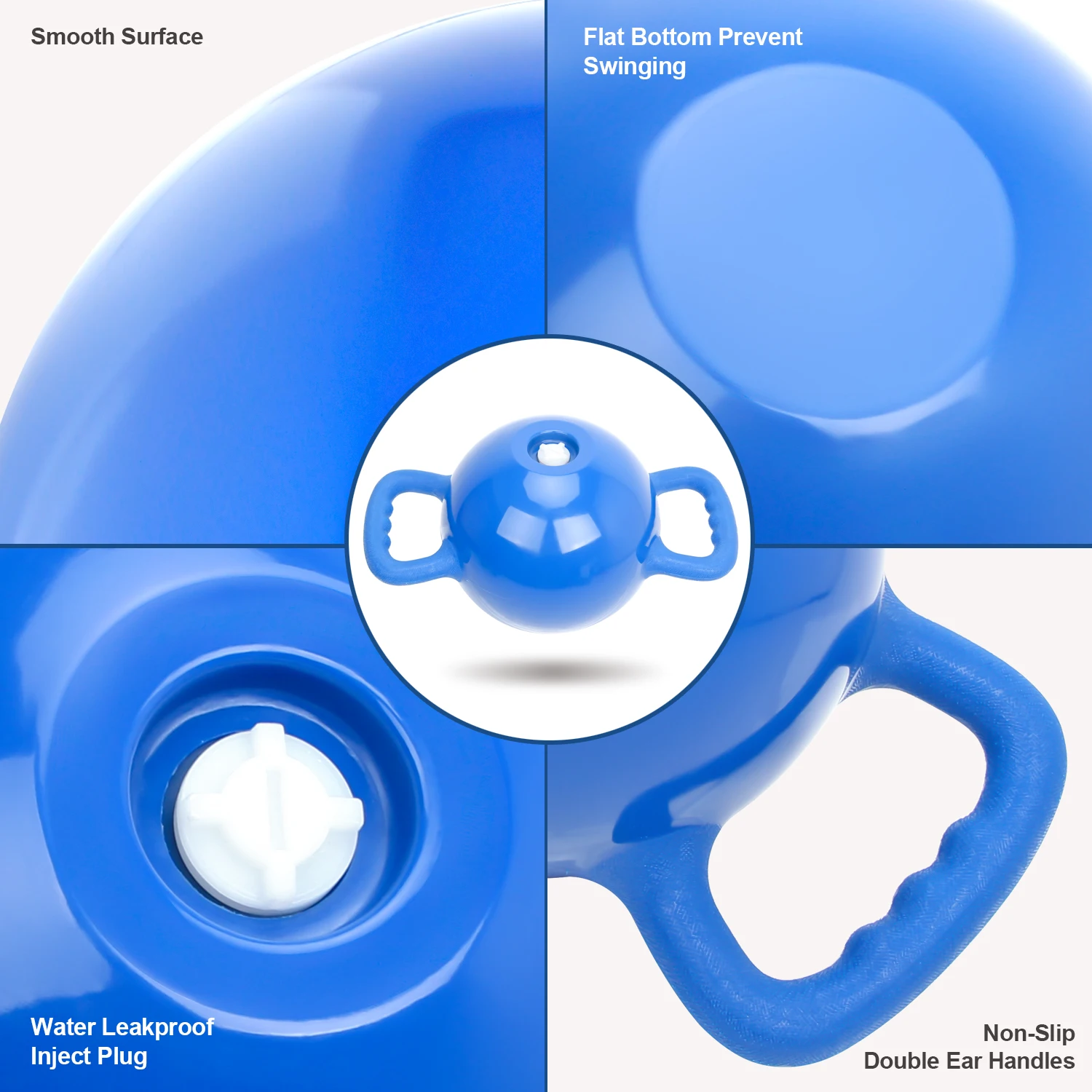 Smooth water bottle bell adjustable weight exercise Strength Yoga fitness Pilates equipment Home dumbbell lifting pot