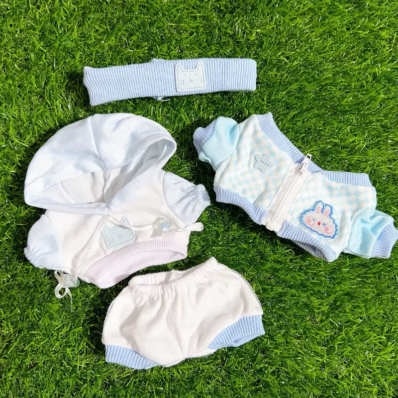 20cm baby clothes, cheap cotton doll clothes, hoodies, headband jackets, cool sets, celebrity doll outfits 2