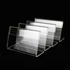 25pcs L Shape Table Sign Display Stand Name Price Card  Label Holder Counter Top Stand Retail Acrylic Clear Price Card Tag Label 4