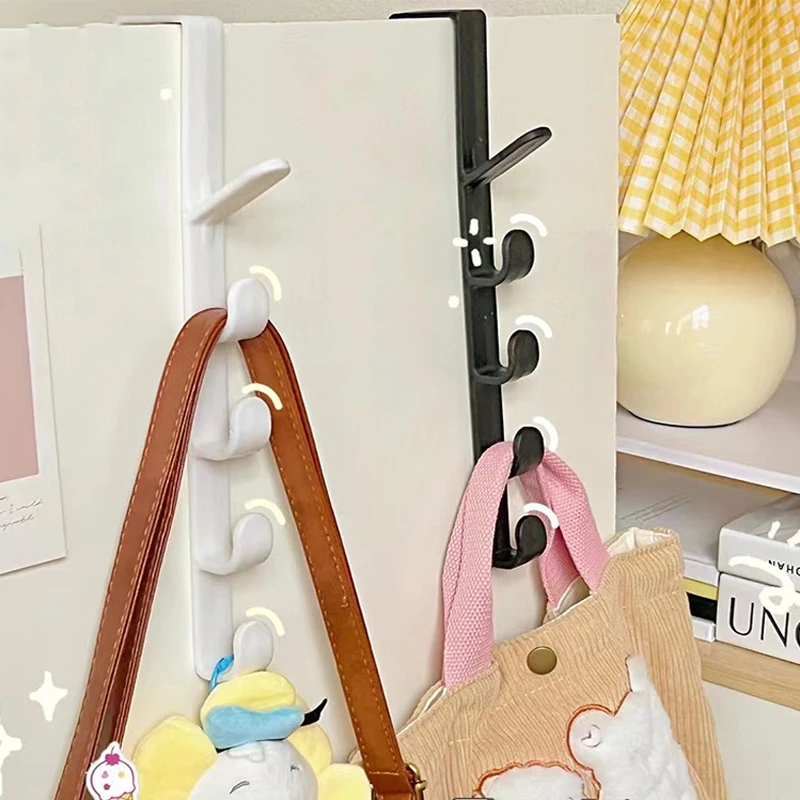 Bedroom Door Hanger Clothes Hanging Rack Hooks Purse Holder Bags Rails Hangers Organizers Storage Hook Coat
