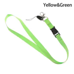 Stylish Multifunctional Lanyard for Keys, ID Cards, and Accessories (Yellow - Green)