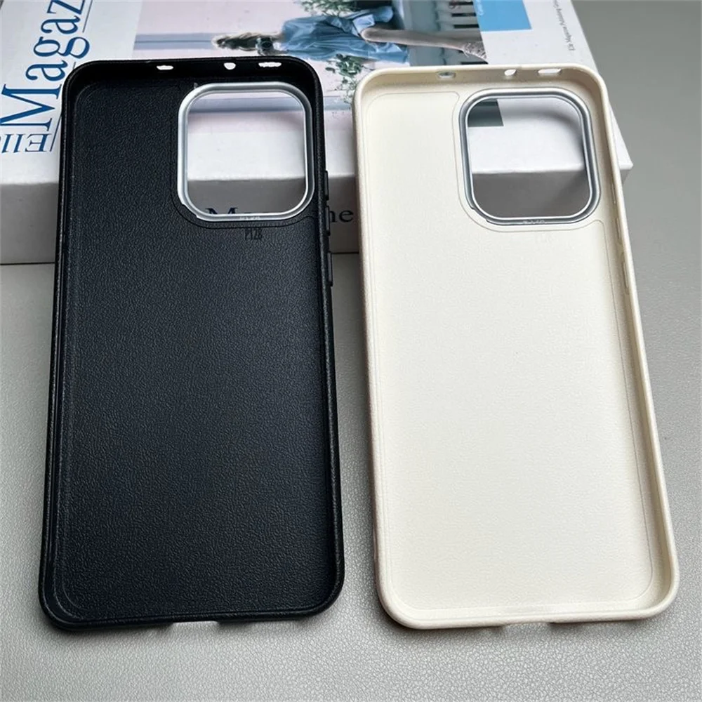 Leather Skin Soft TPU Slim Cover with Camera Protection and Removable Shockproof Design - 400 Lite Series