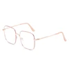 Diopter 0 -0.5 -1.0 To -6.0 Big Frame Square Minus Glasses With Prescription Women Men Metal Full Frame Nearsighted Eyeglasses 3