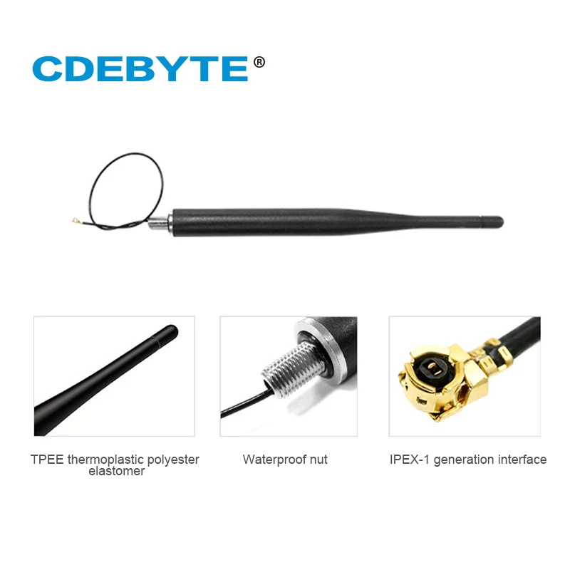 868MHz Rubber Antenna 3dBi TX868-JZLW-15 High Gain Screw Fixed Easy to Install 20W Taxi Teams Other Related Equipment For Radio Antenna QRP Antenna HF Antenna